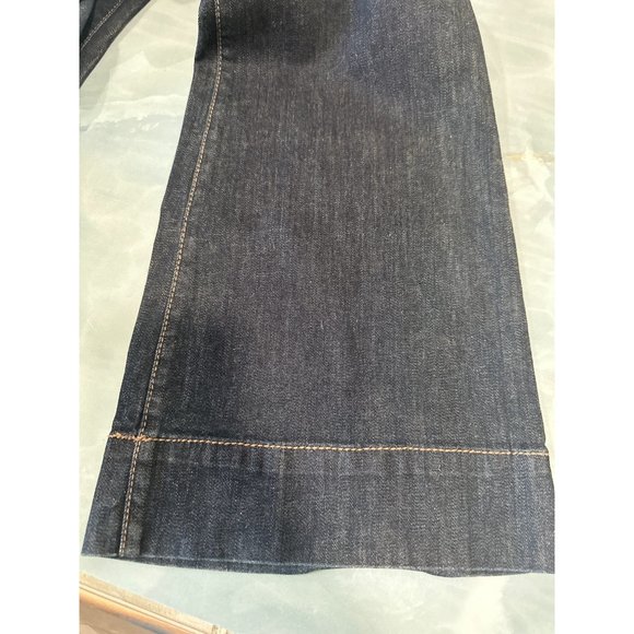 Ann Taylor LOFT 99% Cotton Wide-Leg Denim Dress Blue Jeans Sz 2 - Picture 15 of 15